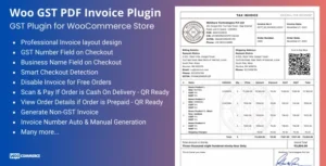 Overview of the Plugin Interface for WooCommerce Invoicing.