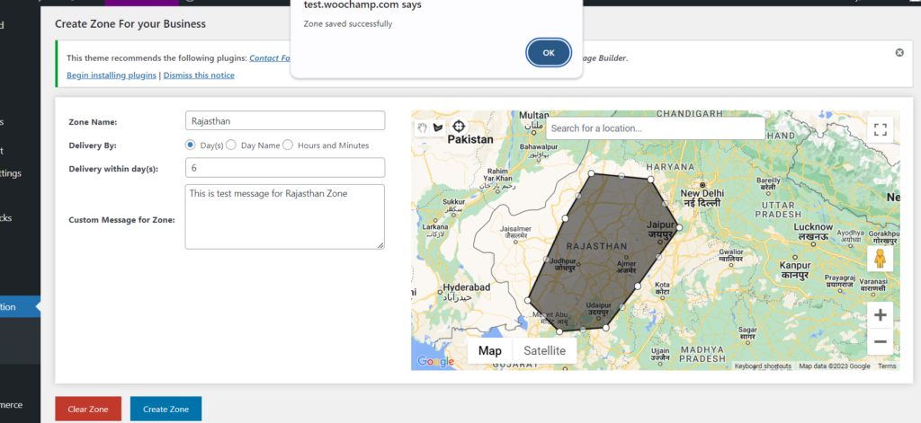 Creating geolocation zones in WooCommerce GeoLocation Plugin.
