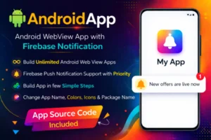 Android Webview App with firebase push notificaiton