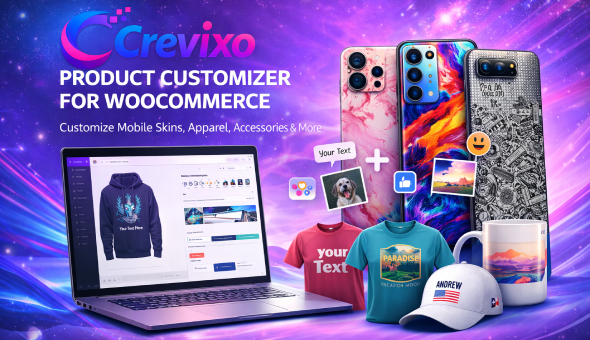 WooCommerce product customizer mobile skins preview